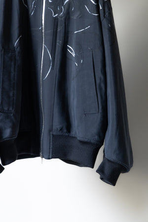 【SHEIK YERBOUTI】"Reversible Handpaint Bomber Jacket"