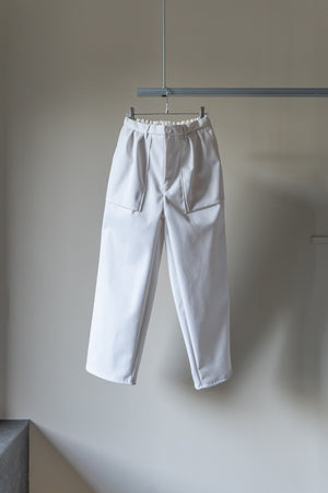 【CURLY&Co.】"SOLID DOUBLE-KNIT WIDE BAKER PANTS"