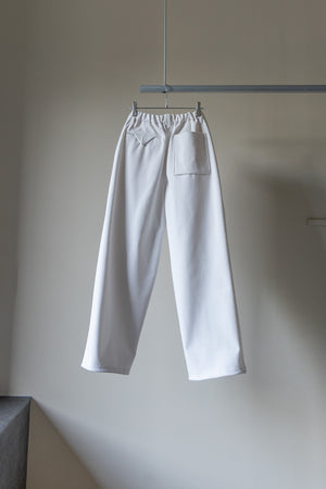 【CURLY&Co.】"SOLID DOUBLE-KNIT WIDE BAKER PANTS"