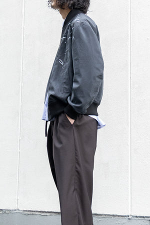 [SHEIK YERBOUTI] "Reversible Hand-painted Bomber Jacket"