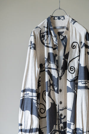 【YUTA MATSUOKA】"BAND COLLAR SHIRT"