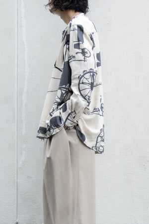 【YUTA MATSUOKA】"BAND COLLAR SHIRT"