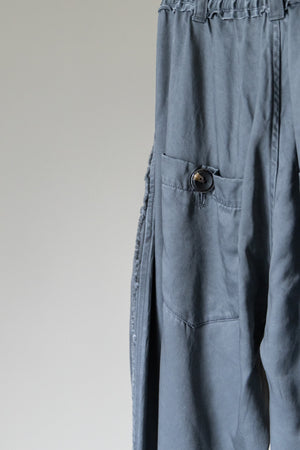 【Licht Bestreben】"Pigment Dyed Cupra Semi-Flare Pants"