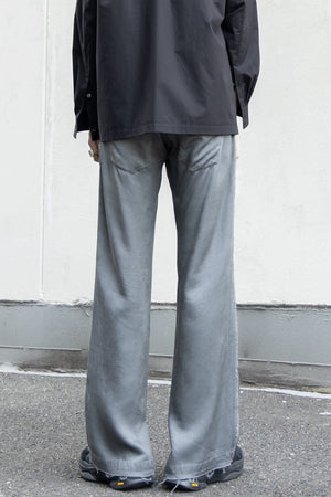 【Licht Bestreben】"Pigment Dyed Cupra Semi-Flare Pants"