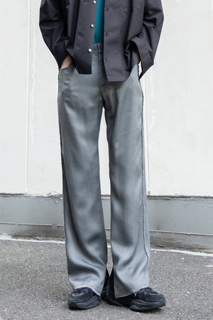 【Licht Bestreben】"Pigment Dyed Cupra Semi-Flare Pants"