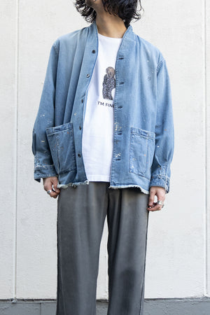別注【KUON】"Painting Denim Sashiko Shirket"