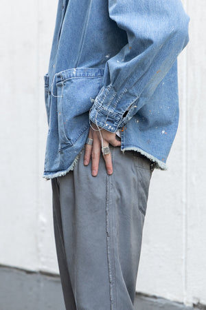 別注【KUON】"Painting Denim Sashiko Shirket"