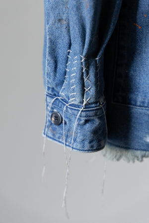 別注【KUON】"Painting Denim Sashiko Shirket"