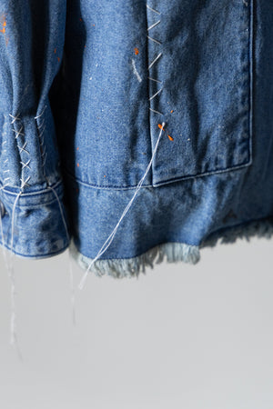 別注【KUON】"Painting Denim Sashiko Shirket"