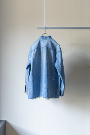 別注【KUON】"Painting Denim Sashiko Shirket"