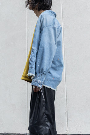 別注【KUON】"Painting Denim Sashiko Shirket"