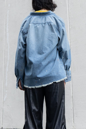別注【KUON】"Painting Denim Sashiko Shirket"