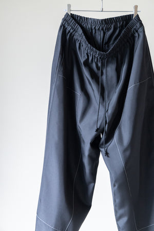 【SHEIK YERBOUTI】"Silk Habutae Double-Knee Easy Trousers"