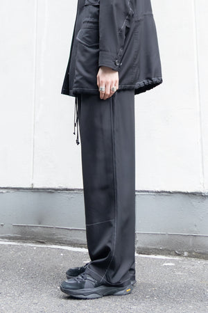 【SHEIK YERBOUTI】"Silk Habutae Double-Knee Easy Trousers"
