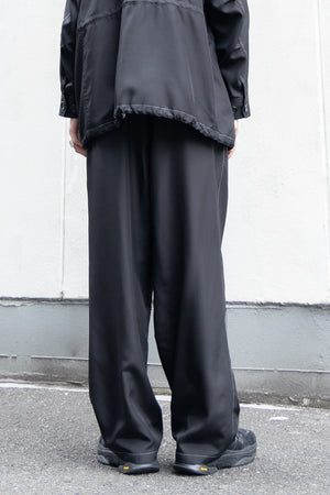 【SHEIK YERBOUTI】"Silk Habutae Double-Knee Easy Trousers"