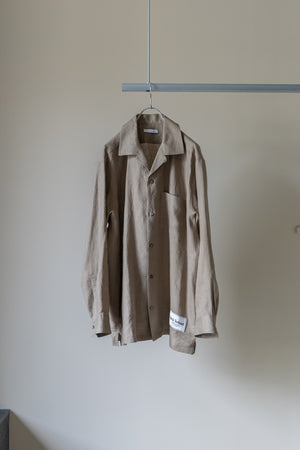 【SHEIK YERBOUTI】"Hemp Open-Collar LS Shirt"