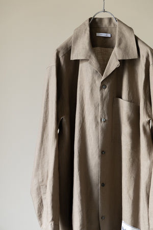 【SHEIK YERBOUTI】"Hemp Open-Collar LS Shirt"