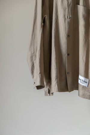 【SHEIK YERBOUTI】"Hemp Open-Collar LS Shirt"