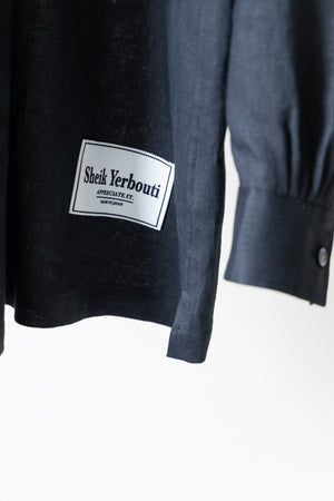 【SHEIK YERBOUTI】"Hemp Open-Collar LS Shirt"