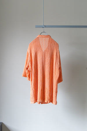 【LQUARTET】"Raschel Lace 40s Collar Shirt"(Suzumi)