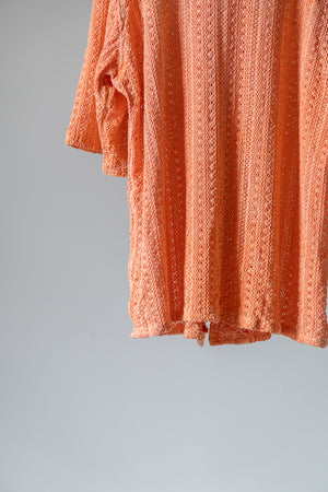 【LQUARTET】"Raschel Lace 40s Collar Shirt"(Suzumi)