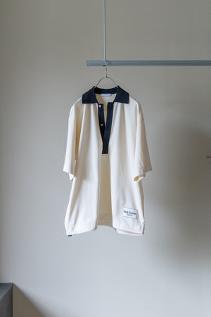 【SHEIK YERBOUTI】"Knitted Collar Shirt"