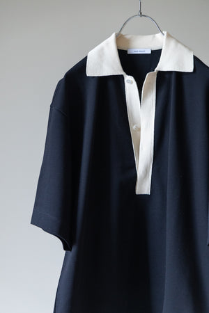【SHEIK YERBOUTI】"Knitted Collar Shirt"