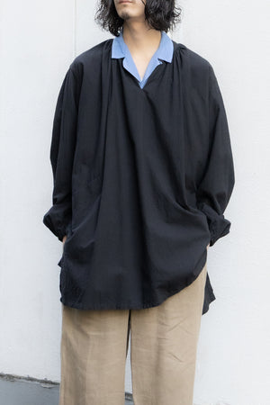 【YUTA MATSUOKA】"SHEETING DYED PLAIN WEAVEN SMOCK"