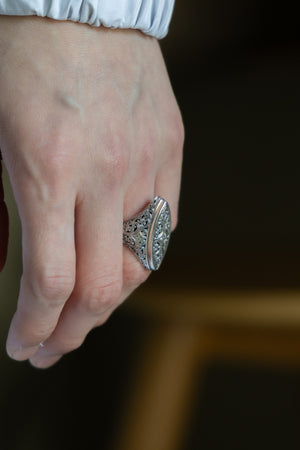 【GEROCHRISTO】"Mediterranean Marquise Shape Ring"