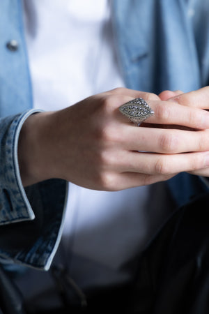 【GEROCHRISTO】"Mediterranean Marquise Shape Ring"