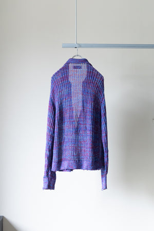 【THE JEAN PIERRE】"Melange Skipper Knit Shirt"