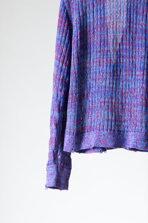 【THE JEAN PIERRE】"Melange Skipper Knit Shirt"