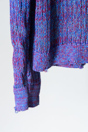 【THE JEAN PIERRE】"Melange Skipper Knit Shirt"