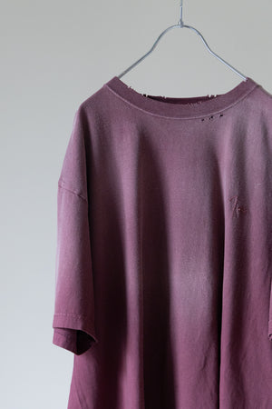【THE JEAN PIERRE】"Signature Pigmentdye Grunge Destroy SS TEE"