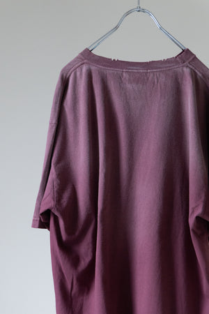 【THE JEAN PIERRE】"Signature Pigmentdye Grunge Destroy SS TEE"
