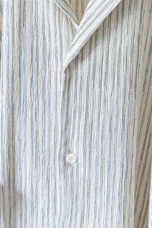 【CURLY&Co.】"STRIPE CRAPE SHIRT"