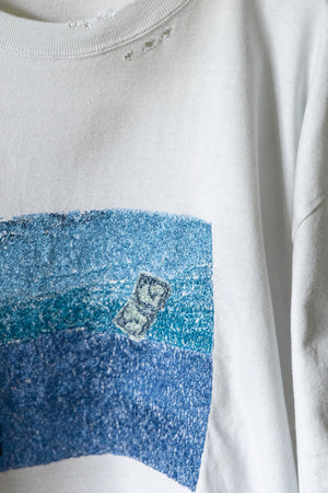 【THE JEAN PIERRE】"PIGMENTDYE PHOTO EMB SS TEE "