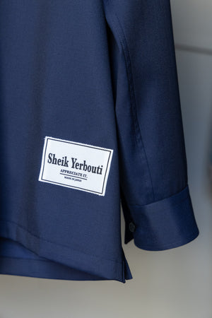 [SHEIK YERBOUTI] "Silk wool skipper shirt"