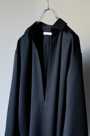 [SHEIK YERBOUTI]"SILK WOOL SKIPPER SHIRT"