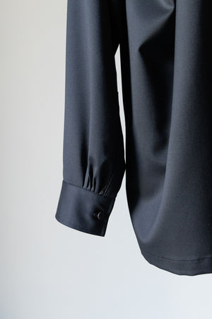 [SHEIK YERBOUTI]"SILK WOOL SKIPPER SHIRT"