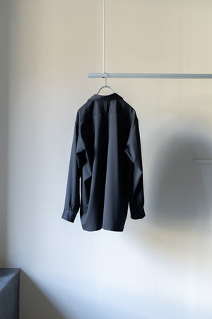 [SHEIK YERBOUTI]"SILK WOOL SKIPPER SHIRT"