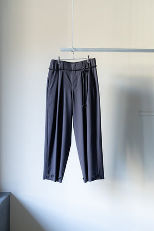 [ETHOSENS] "Super 180's wool squeeze slacks"