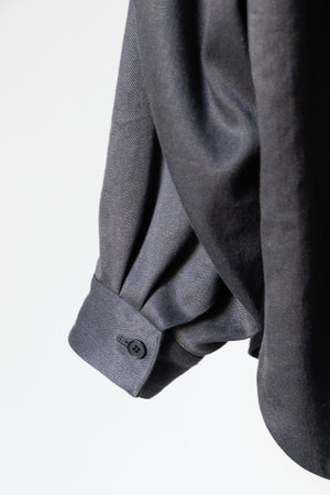 Special order [Blanc YM] "Linen herringbone wide shirt"