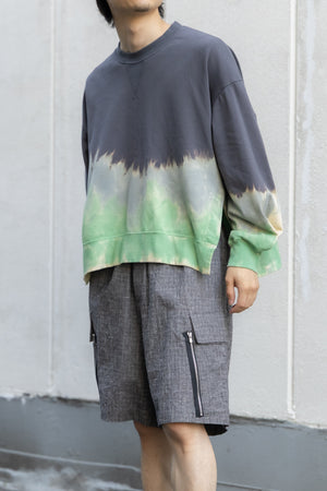 【Licht Bestreben】"Hand Dyed Long Sleeve Pullover"