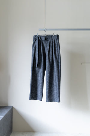 【Blanc YM】"Silk Denim Wide Pants"
