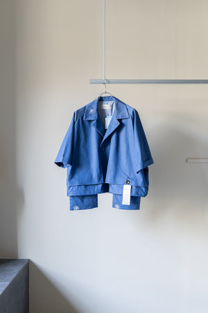 [Licht Bestreben] "Half-sleeve trench shirt"