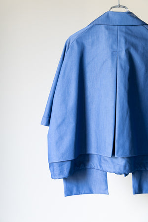 [Licht Bestreben] "Half-sleeve trench shirt"