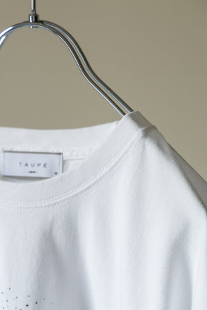 [TAUPE] "WITH WHITE RIOT T-shirt"