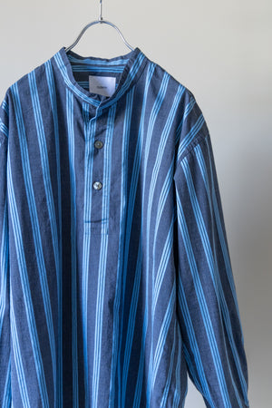 [nuterm] "Band collar pullover shirt"