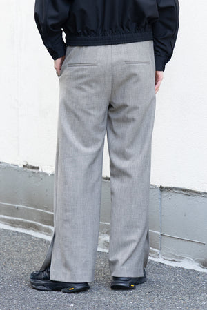 【Licht Bestreben】"Twisted Waist Double Cloth Tweed Trousers"